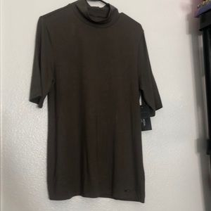 Magaschoni Turtleneck Women Top L Truffle NWT